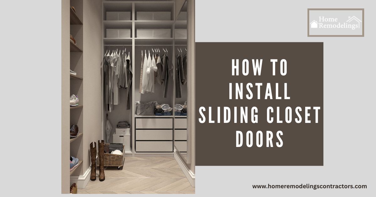 how to install sliding closet doors